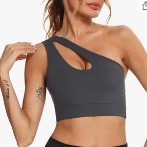 AMAZON one shoulder sports bra